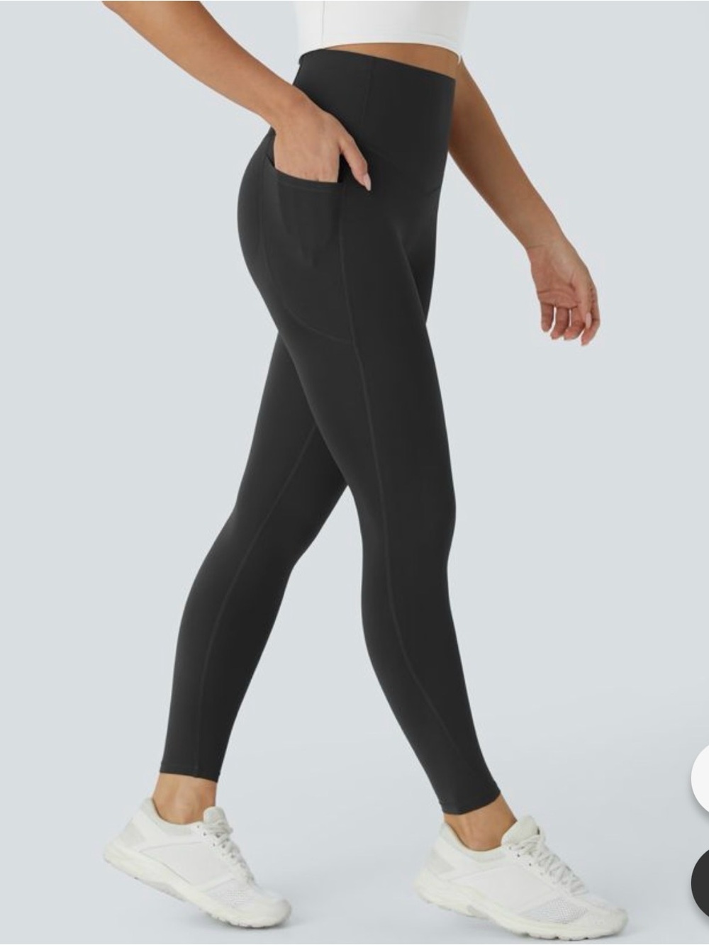 Halara UltraSculpt High Waisted Butt Lifting Tummy Control 7/8 Medium Black New